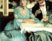 At Mouquin - 威廉·詹姆斯·格莱肯斯